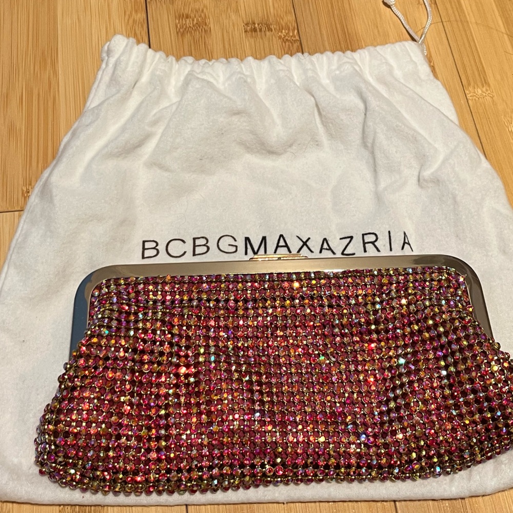 Bcbg MaxAzara rhinestone evening clutch